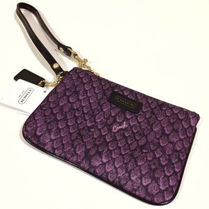 Coach Purple Small Wristlet NWT